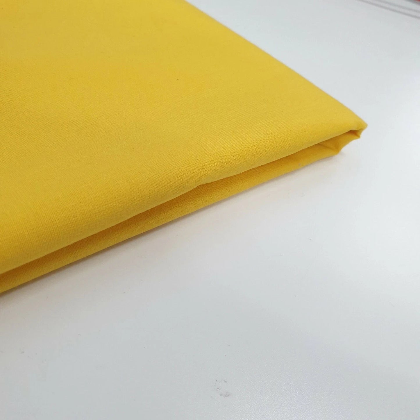 Clearance 100% Cotton Plain Solid Fabric | 44" (112cm) Wide Quilting, Dressmaking & Craft Material – 23-Metre Bolt
