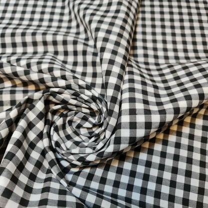 Polycotton Gingham Check Fabric – 1/8", 1/4" & 1" Checks 44" (112cm) Wide Dressmaking & Uniform Fabric by the Metre