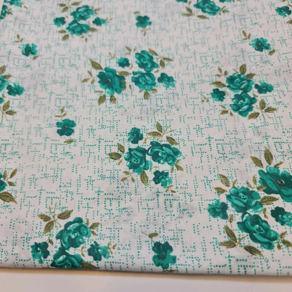 100% Cotton Printed Fabric | Leopard, Ditsy, Vintage, Polka & Rose Floral Designs – 44" (112cm) Wide Soft Dressmaking & Craft Material – Sold by the Metre