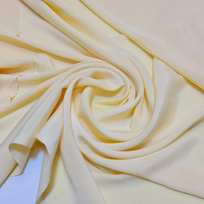 Premium French Crepe de Chine Fabric | 44" (112cm) Wide Silky Lightweight Dressmaking & Garment Craft Fabric – Sold by the Metre