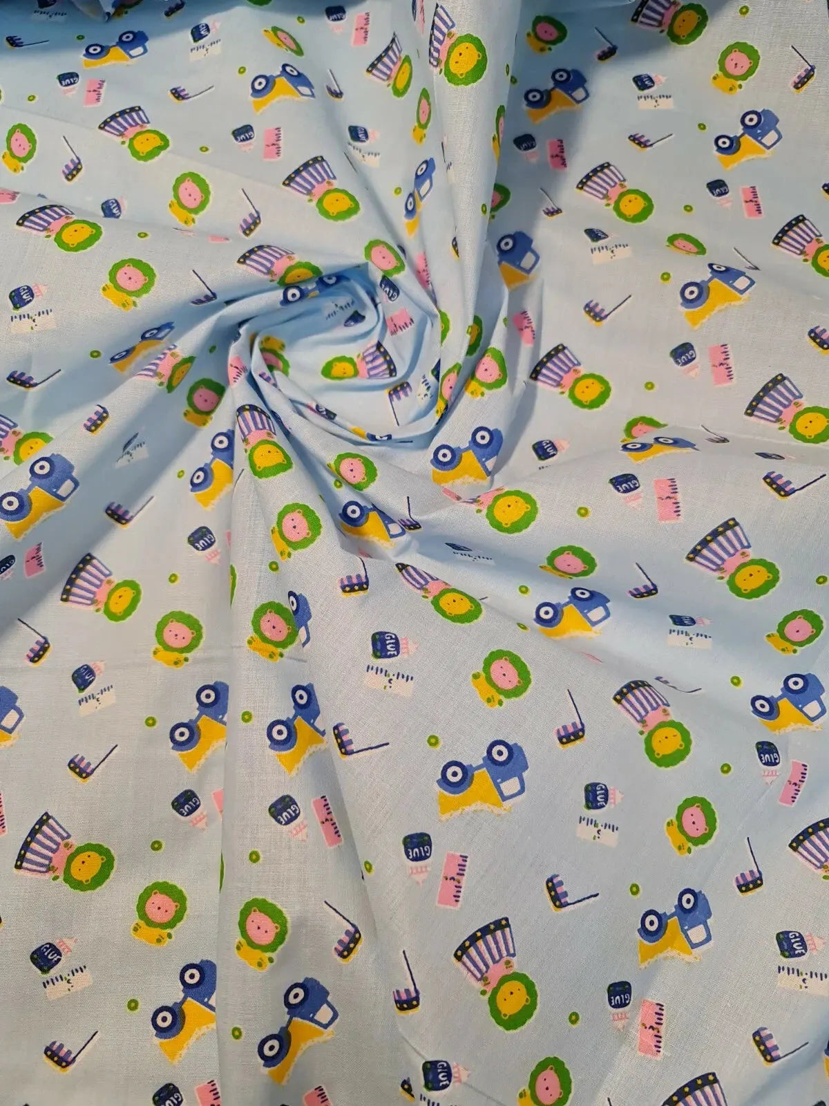 Kids Print 100% Cotton Poplin Fabric | 44" (112cm) Wide Soft Dressmaking & Craft Material – Sold by the Metre