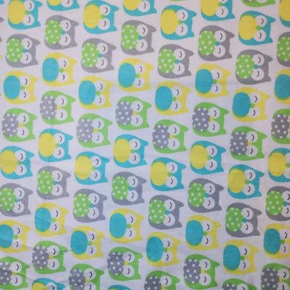 100% Cotton Brushed Flannel Winceyette Fabric | 44" (112cm) Wide Printed Quilting, Sewing & Craft Material – Sold by the Meter