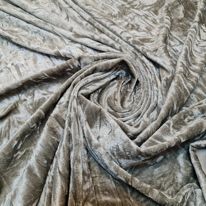 Premium Marble Crushed Velvet Fabric | 58" (147cm) Wide Solid Colours Medium-Weight Stretch Material – Sold by the Metre