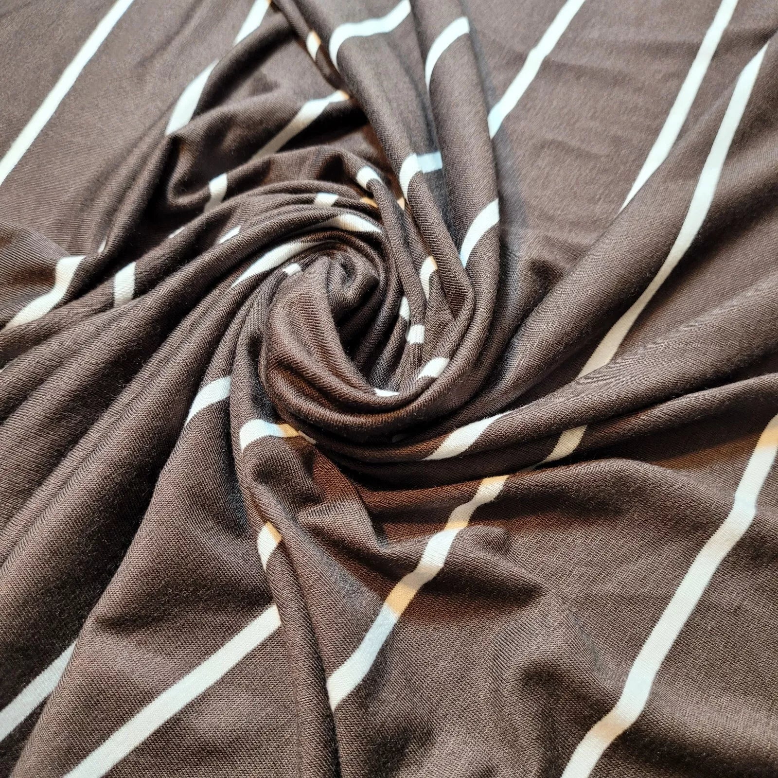 Cotton & Viscose Jersey Stretch Knit Fabric | Plain Solid & Printed Variants, 58