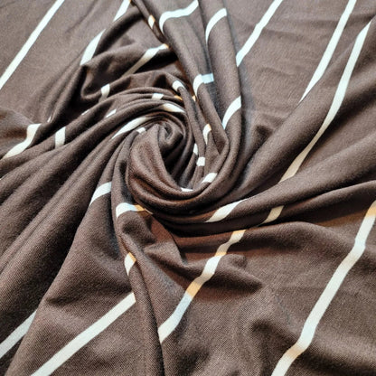 Cotton & Viscose Jersey Stretch Knit Fabric | Plain Solid & Printed Variants, 58" (147cm) Wide Soft Apparel & Craft Material – Sold by the Metre