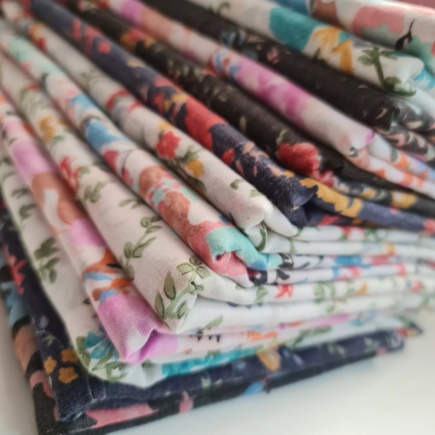 100% Cotton Vintage Floral Japanese Print Fabric | 58" (147cm) Wide Soft Dressmaking, Sarong & Draping Material – Sold by the Metre