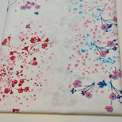 100% Cotton Leopard Ditsy Floral Print Fabric | 44" (112cm) Wide Dressmaking, Quilting & Craft Material – 20 Metre Roll