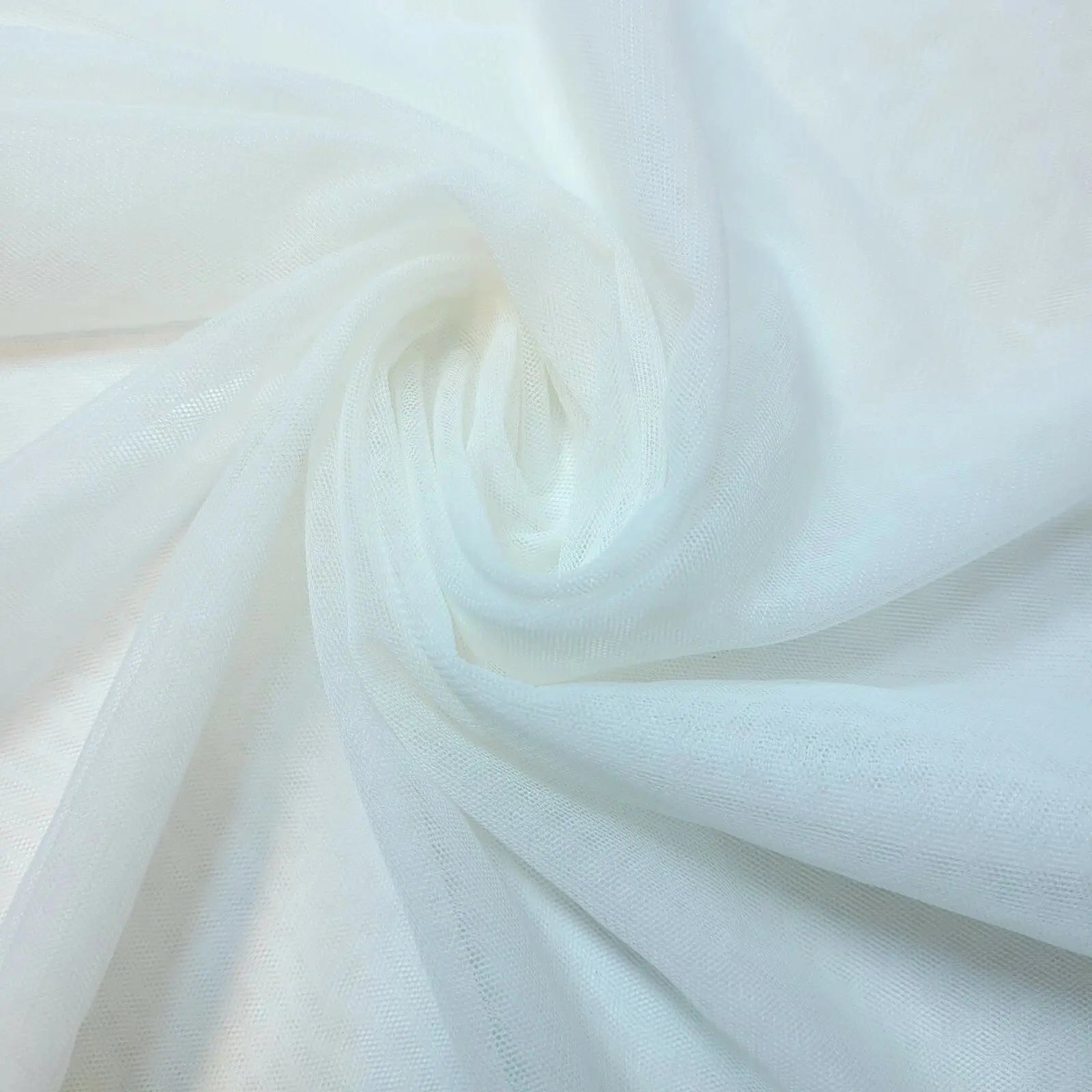 Premium Soft Plain Sheer Tulle Net Fabric | 58" (147cm) Wide for Tutu, Fairy Veil & Bridal Craft Projects – Sold by the Metre
