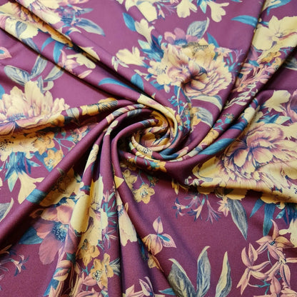 Scuba & Scuba Crepe Jersey Stretch Fabric | Printed Dress & Craft Material – Tartan, Floral, Paisley & Novelty Designs | 58" (147cm) Wide – Sold by the Metre