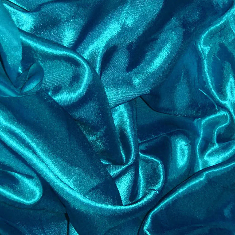 Poly Silk Satin Fabric – Luxury Plain 58" (147cm) Wide Shiny Dressmaking & Wedding Fabric by the Metre