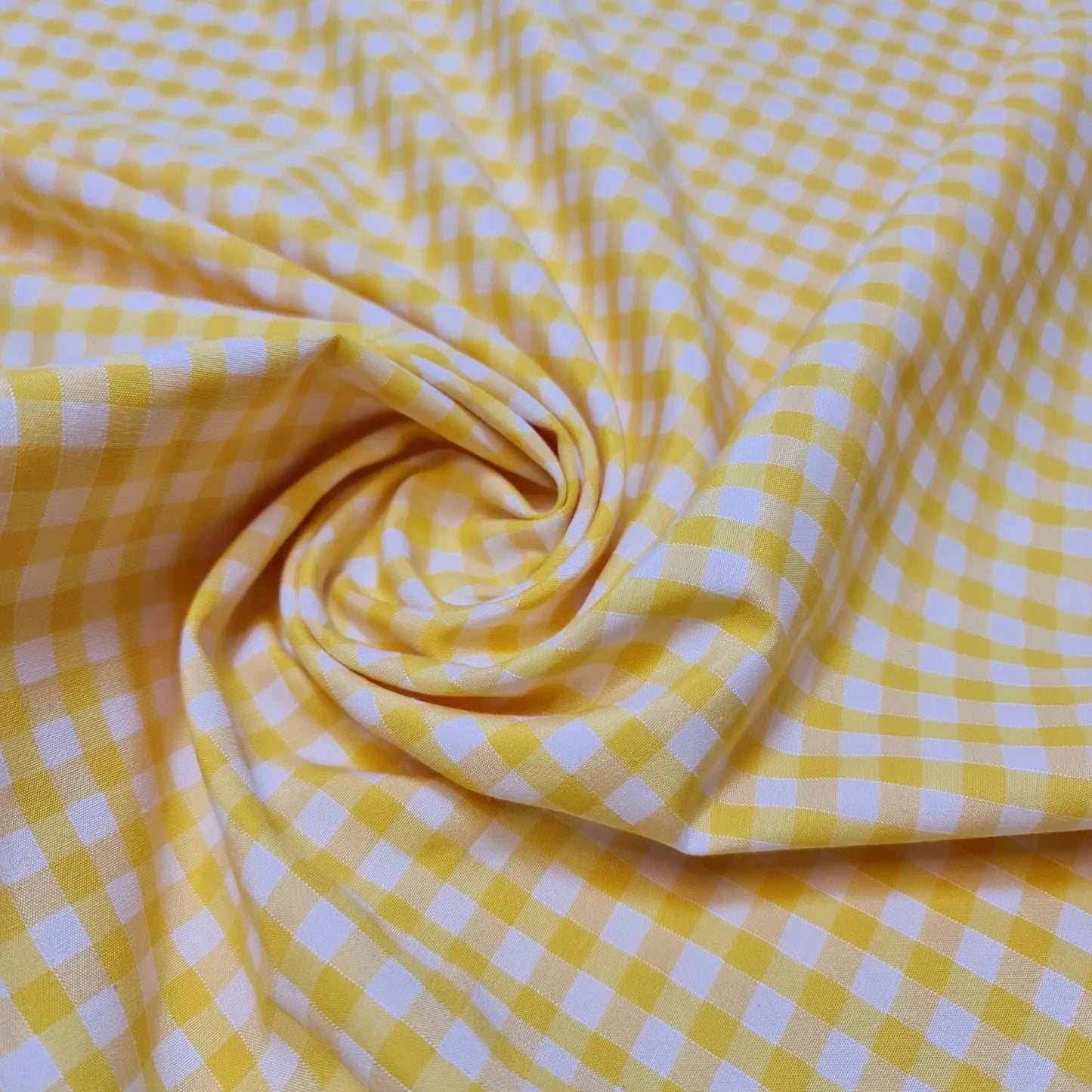 Polycotton Gingham Check Fabric – 1/8", 1/4" & 1" Checks 44" (112cm) Wide Dressmaking & Uniform Fabric by the Metre