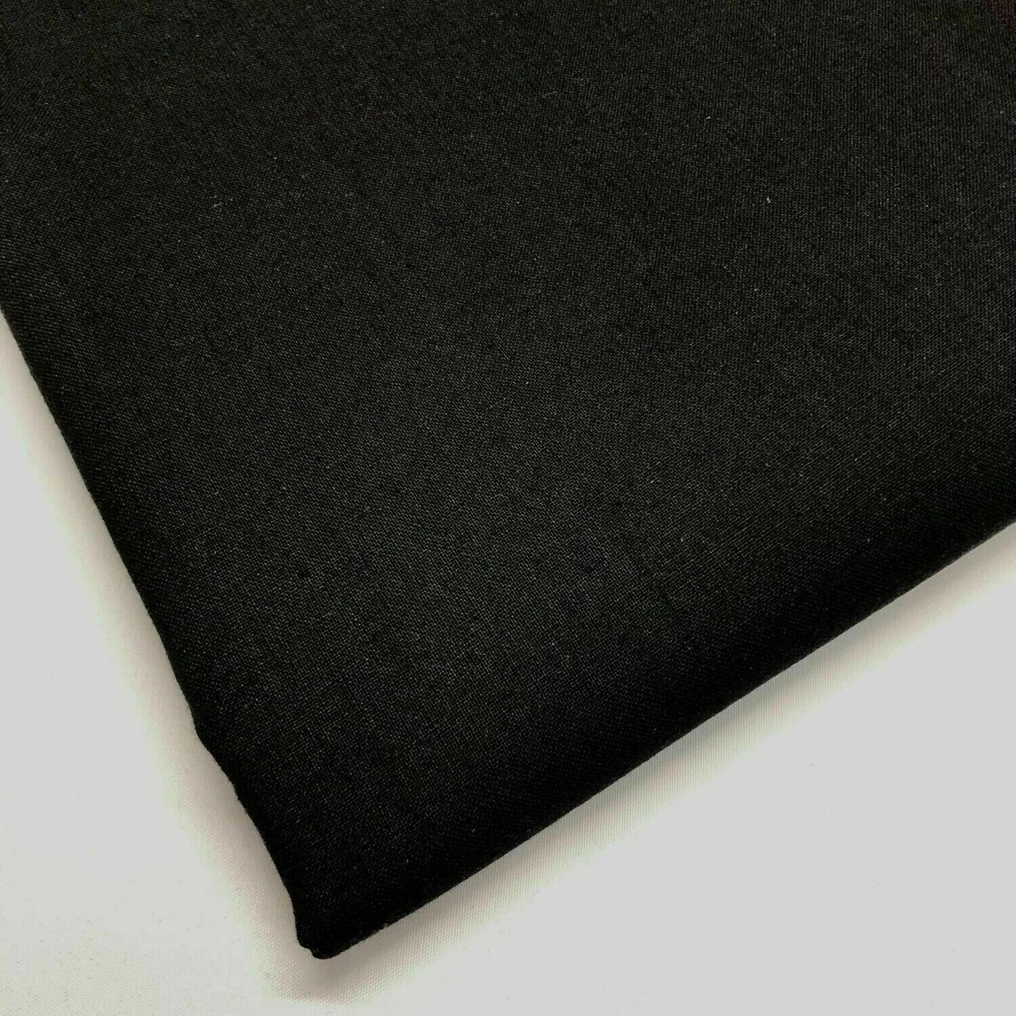 Coloured Cotton Calico Canvas Fabric | 58" (147cm) Wide Medium-Heavy Craft, Patchwork & Upholstery Material – 20m Roll  Black