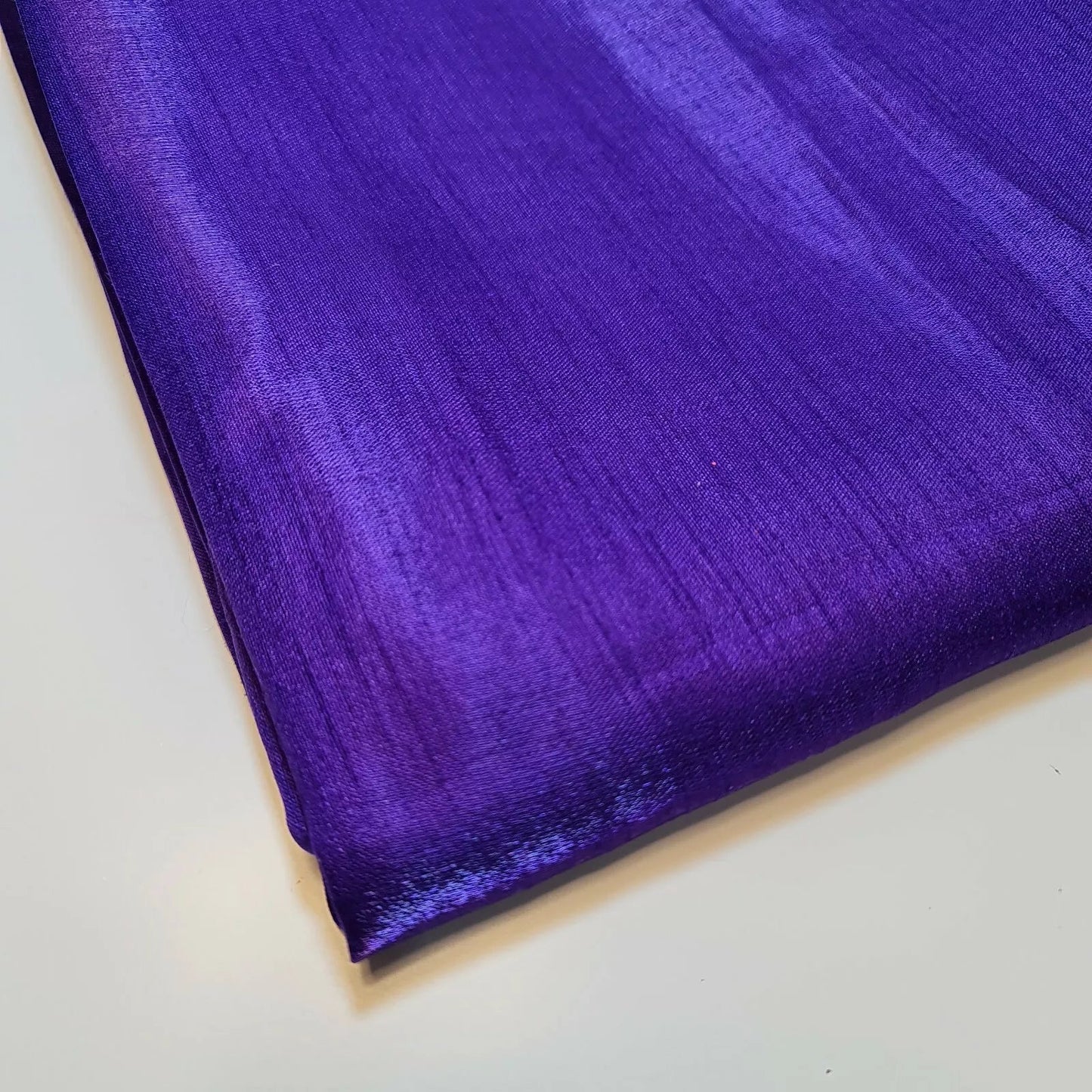 Plain Poly Faux Dupion Silk Fabric | 44" (112cm) Wide Shiny Dress, Craft & Patchwork Material – 25 Metre Bolt