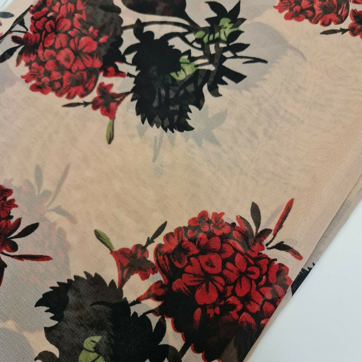 Floral Printed Polyester Georgette and Sheer Chiffon Fabric – Summer Dress Material