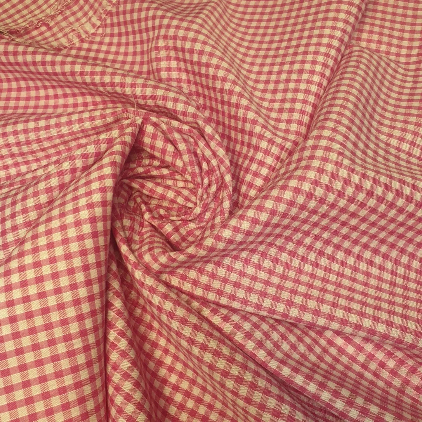 Polycotton Gingham Check Fabric – 1/8", 1/4" & 1" Checks 44" (112cm) Wide Dressmaking & Uniform Fabric by the Metre