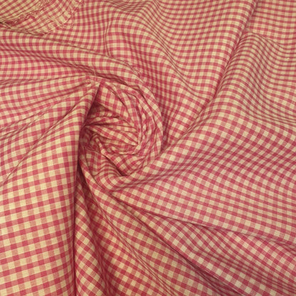 Polycotton Gingham Check Fabric – 1/8", 1/4" & 1" Checks 44" (112cm) Wide Dressmaking & Uniform Fabric by the Metre