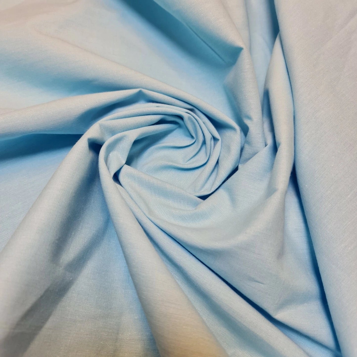 Clearance 100% Cotton Plain Solid Fabric | 44" (112cm) Wide Quilting, Dressmaking & Craft Material – 23-Metre Bolt  Ice Blue