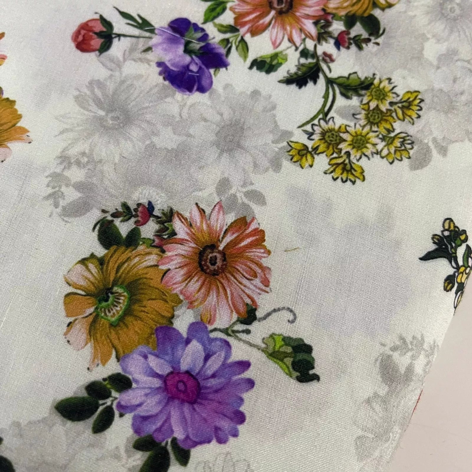 Digital Floral Print Polycotton Fabric | 44" (112cm) Wide Soft Lightweight Dressmaking & Craft Material – Sold by the Metre  56465