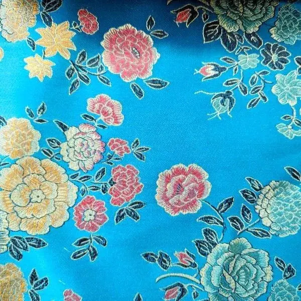 Traditional Chinese Embroidered Brocade Fabric | 36