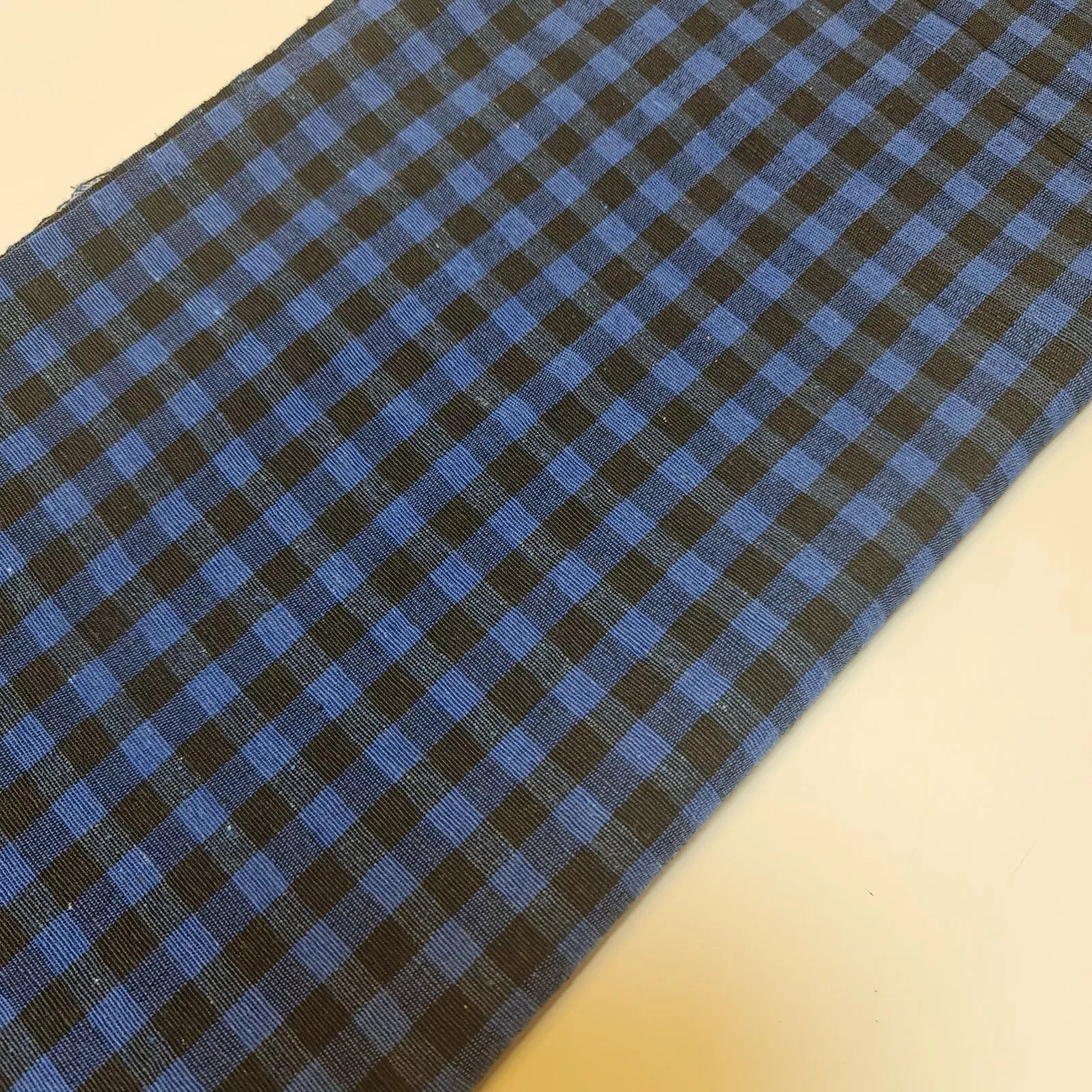 100% Cotton Gingham 1/8" Check Plaid Fabric | Parna Patka Dastaar Cloth for Sewing & Crafts – 23 Meter Roll