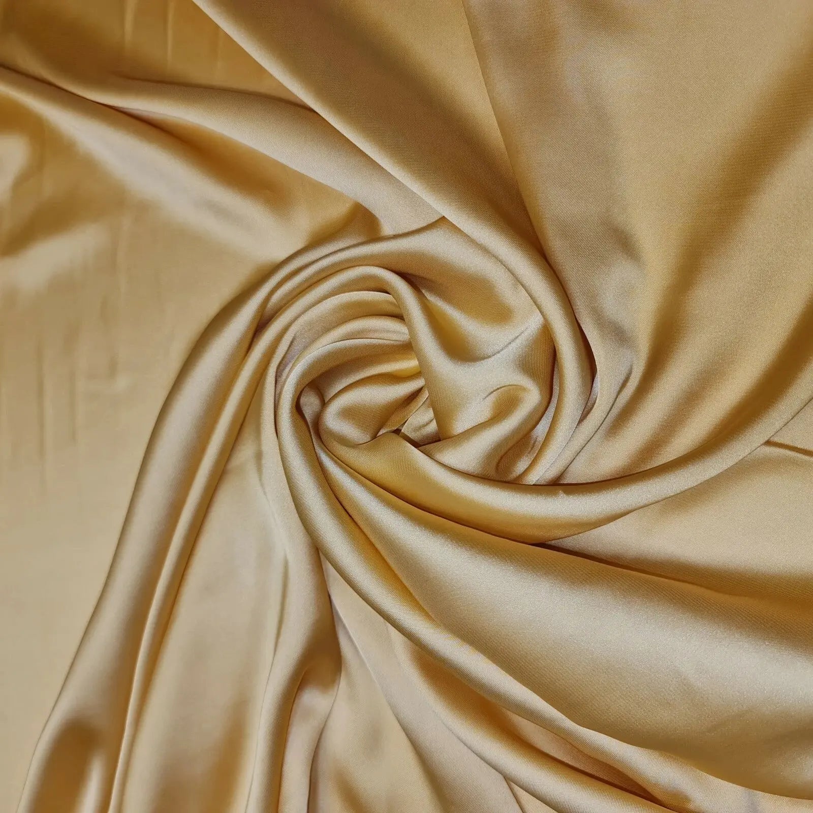 Silky Charmeuse Satin Fabric | 44" (112cm) Wide Luxury Glossy Silk-Like Weave for Bridal Dress, Draping & Décor – Sold by the Metre