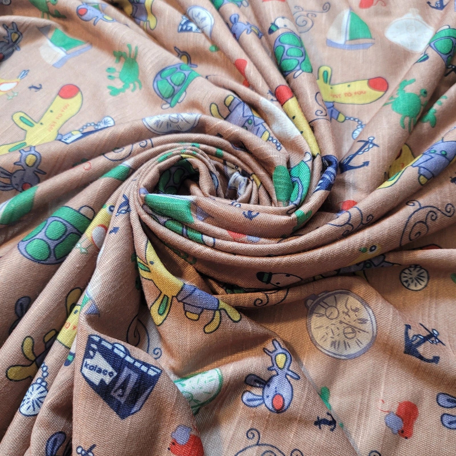 Cotton & Viscose Jersey Stretch Knit Fabric | Plain Solid & Printed Variants, 58" (147cm) Wide Soft Apparel & Craft Material – Sold by the Metre