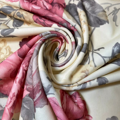 Scuba & Scuba Crepe Jersey Stretch Fabric | Printed Dress & Craft Material – Tartan, Floral, Paisley, Novelty Designs