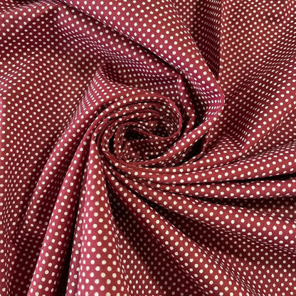Pea Pin Spot Polka 100% Cotton Lawn Fabric | 44" (112cm) Wide Soft Dressmaking, Quilting & Craft Material – Sold by the Metre