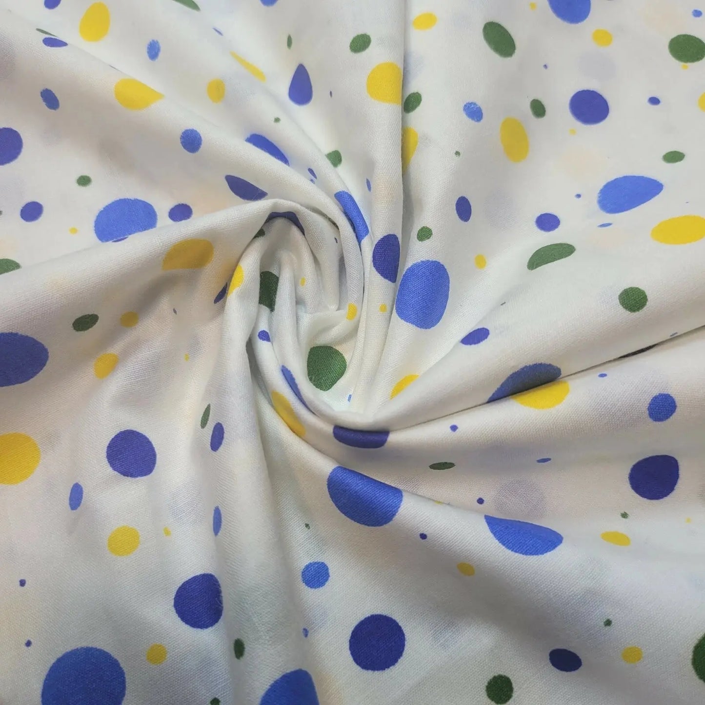 Pea Pin Spot Polka 100% Cotton Lawn Fabric | 44" (112cm) Wide Soft Dressmaking, Quilting & Craft Material – Sold by the Metre