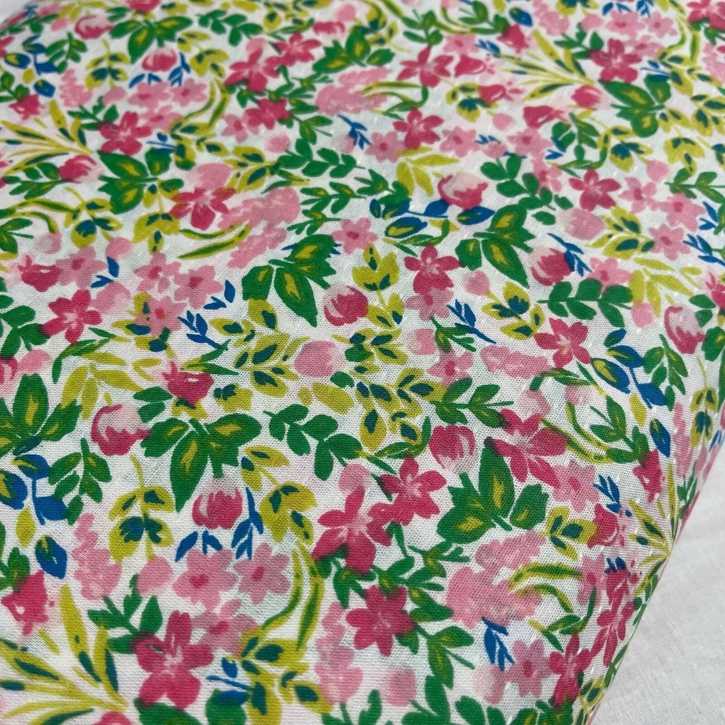 Floral Cotton Poplin & Cotton Drill Fabric | Rose & Hubble Ditsy & Printed Designs 58" (147cm) Wide – Dressmaking, Craft & Quilting Material – Sold by the Meter
