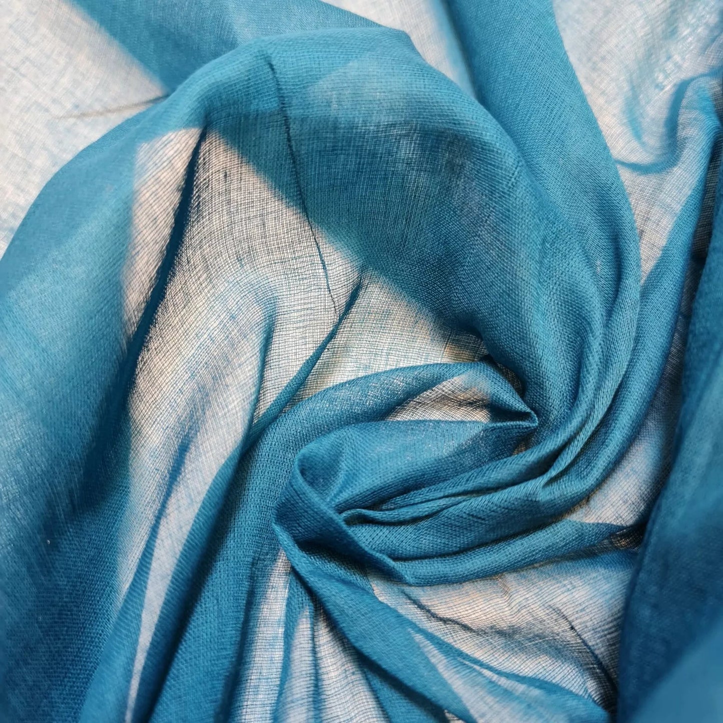 100% Cotton Muslin Fabric – Sheer Gauze Plain Weave for Dress Lining, Crafts & Cheesecloth  Teal