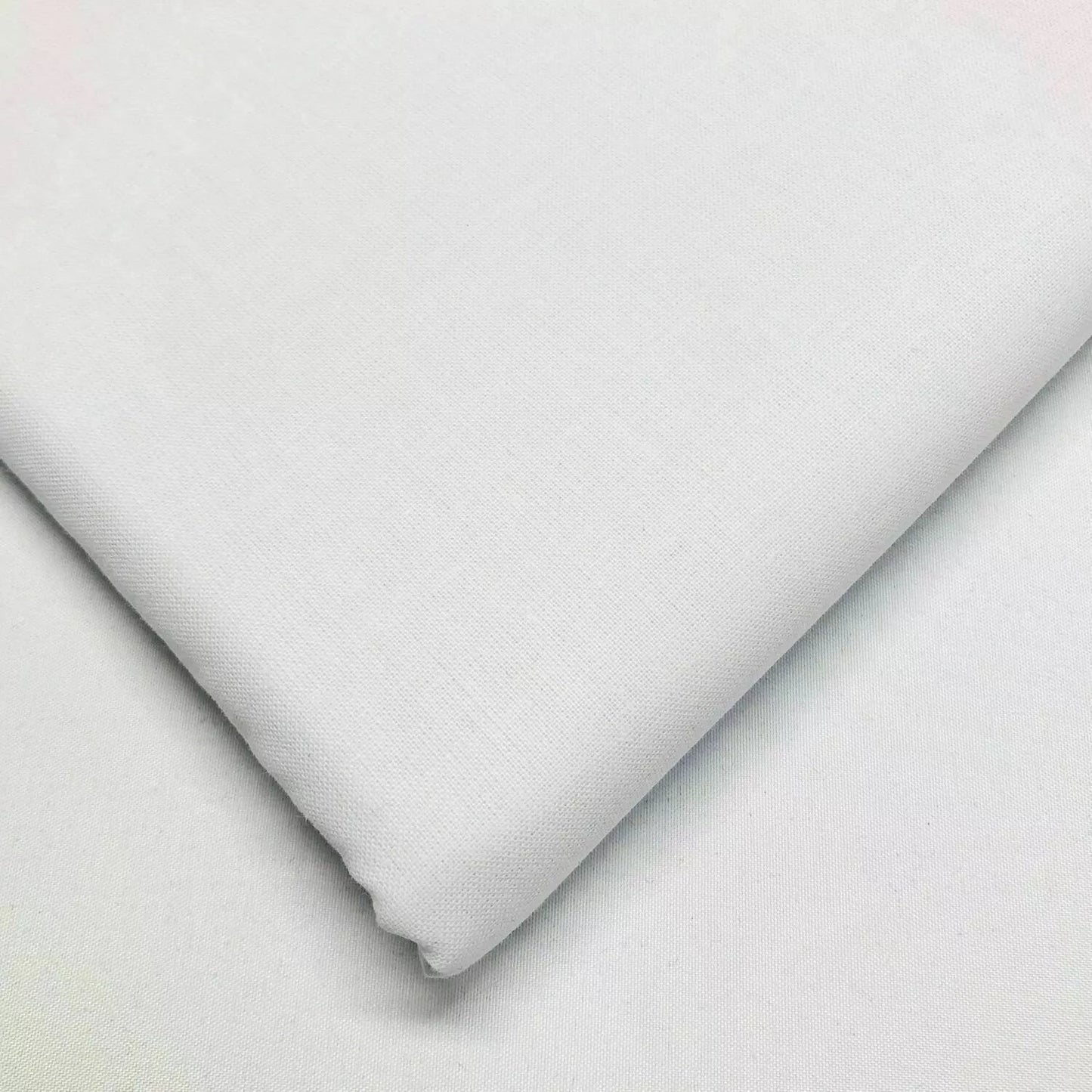 Coloured Cotton Calico Canvas Fabric | 58" (147cm) Wide Medium-Heavy Craft, Patchwork & Upholstery Material – 20m Roll  White