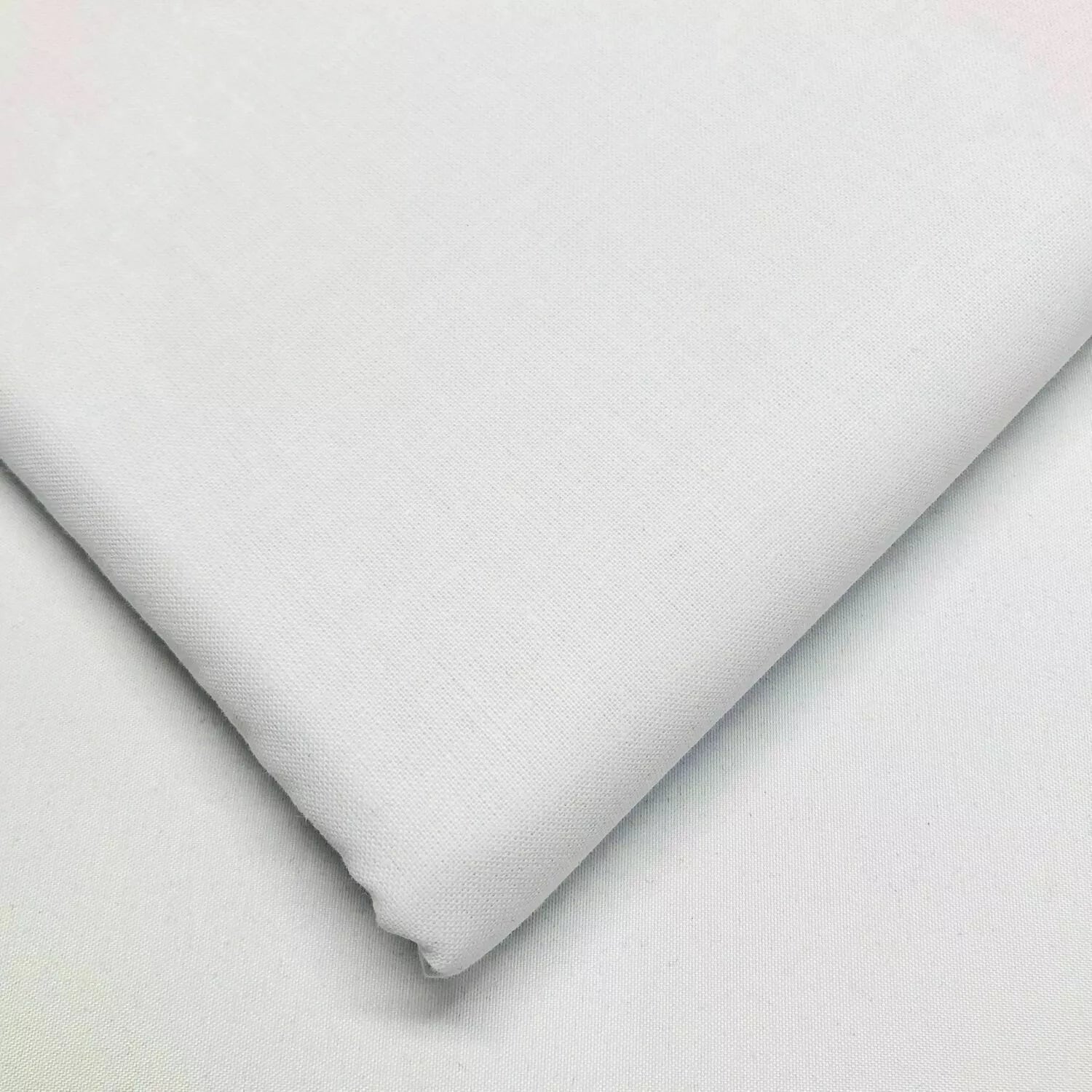 Coloured Cotton Calico Canvas Fabric | 58" (147cm) Wide Medium-Heavy Craft, Patchwork & Upholstery Material – 20m Roll  White