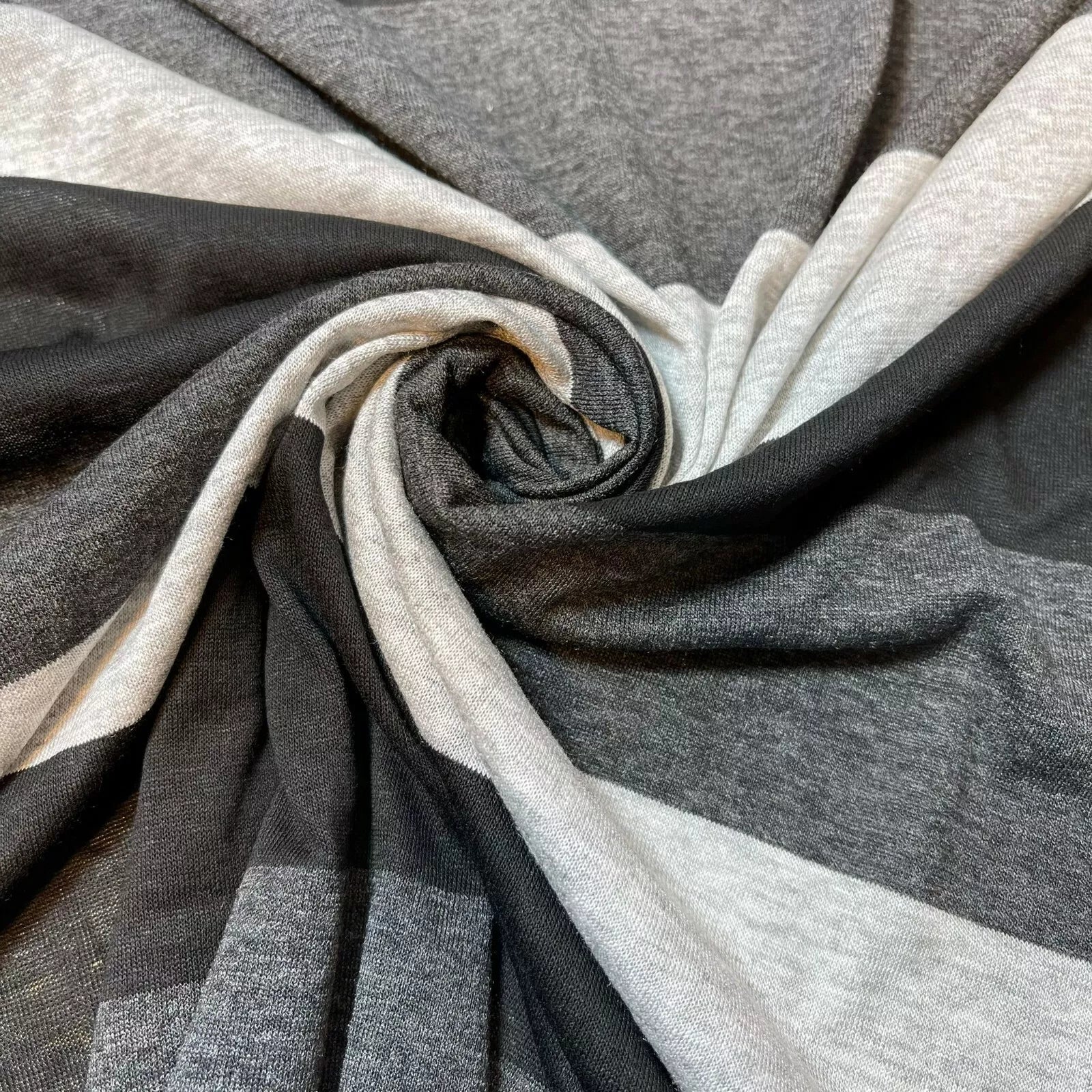 Cotton & Viscose Jersey Stretch Knit Fabric | Plain Solid & Printed Variants, 58