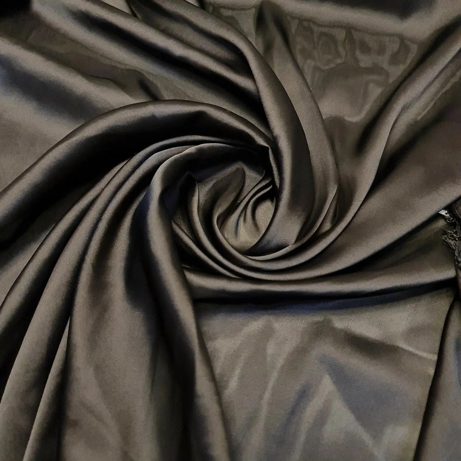 Silky Charmeuse Satin Fabric | 44" (112cm) Wide Luxury Glossy Silk-Like Weave for Bridal Dress, Draping & Décor – Sold by the Metre
