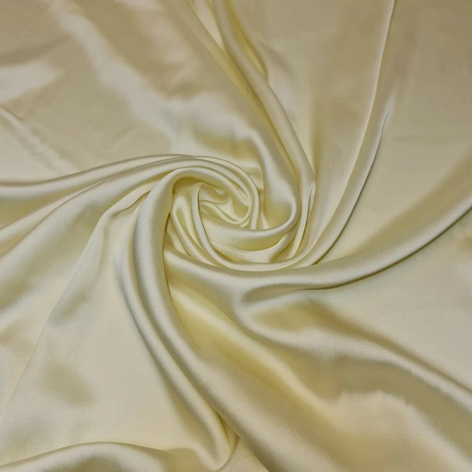 Silky Charmeuse Satin Fabric | 44" (112cm) Wide Luxury Glossy Silk-Like Weave for Bridal Dress, Draping & Décor – Sold by the Metre