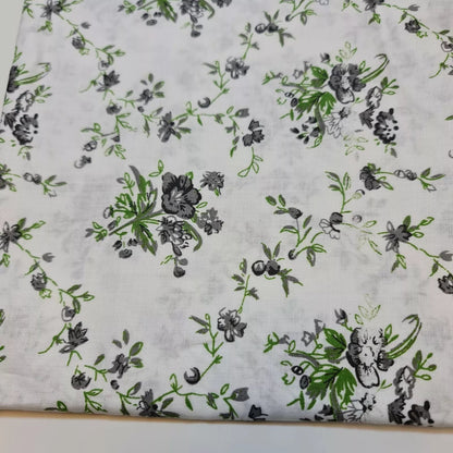 100% Cotton Printed Fabric | Leopard, Ditsy, Vintage, Polka & Rose Floral Designs – 44" (112cm) Wide Soft Dressmaking & Craft Material – Sold by the Metre