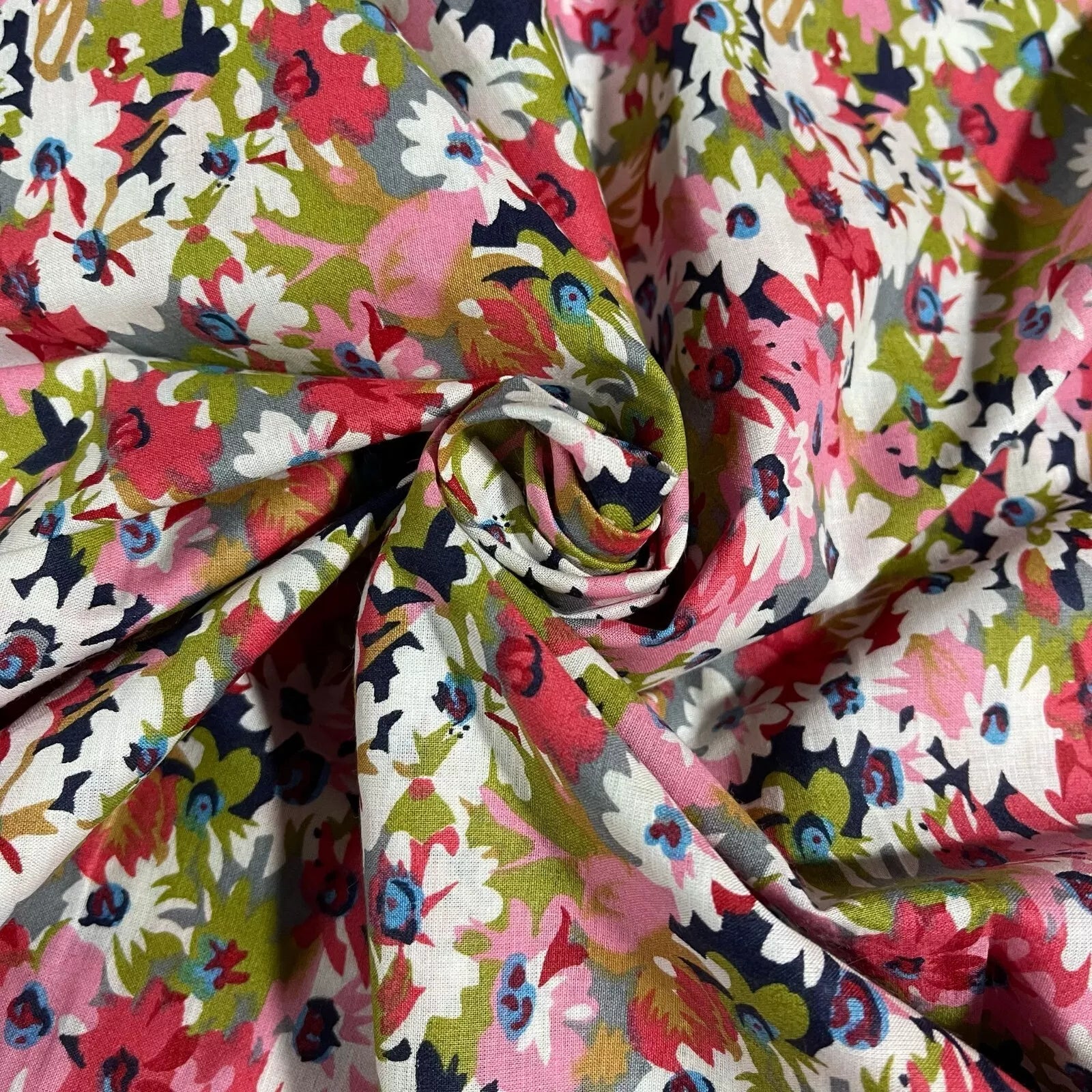 Floral Cotton Poplin & Cotton Drill Fabric | Rose & Hubble Ditsy & Printed Designs 58