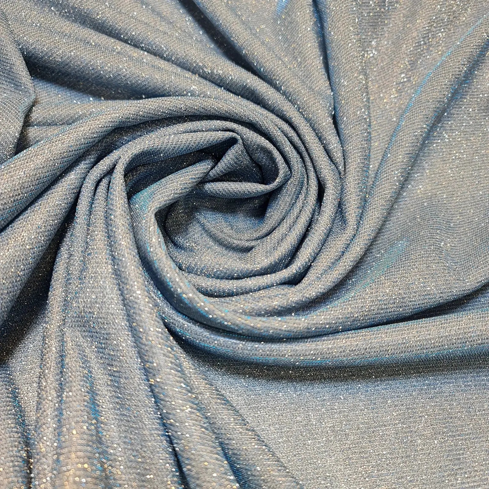Shimmer Moonlight Stretch Glitter Nylon Fabric | 58" (147cm) Wide Stardust Backdrop, Dress & Craft Material – Sold by the Metre