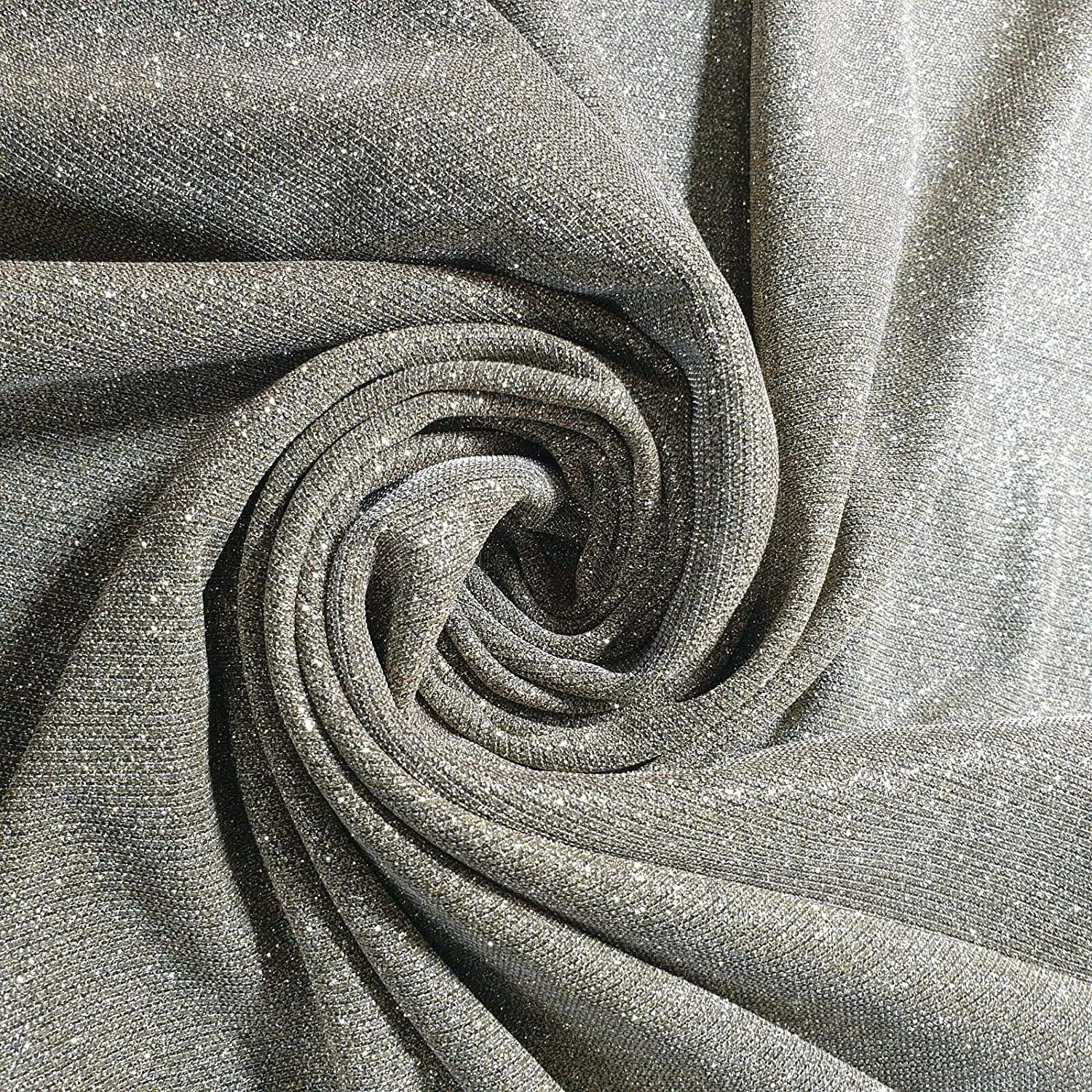 Shimmer Moonlight Stretch Glitter Nylon Fabric | 58