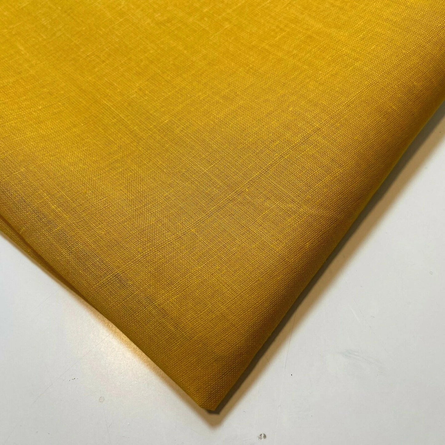 100% Cotton Muslin Fabric – Sheer Gauze Plain Weave for Dress Lining, Crafts & Cheesecloth  Light Mustard