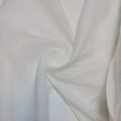 100% Cotton Muslin Fabric – Sheer Gauze Plain Weave for Dress Lining, Crafts & Cheesecloth  White