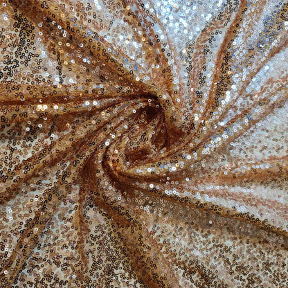 Sequin Fabric | Sparkly Shiny Bling Dress, Craft & Table Drape Material – 58" (147cm) Wide with 50" Embroidered Sequins – Sold by the Metre