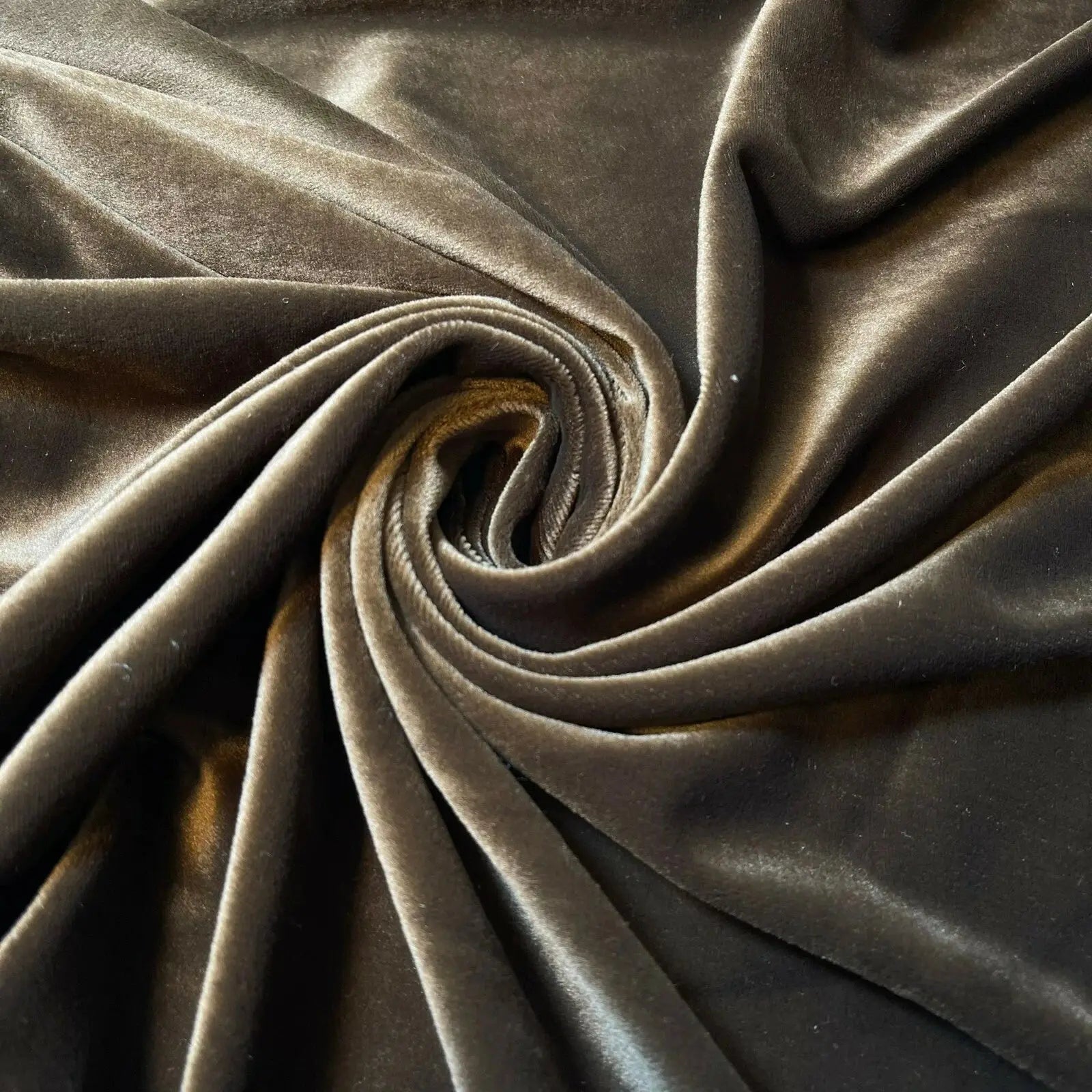 Plain Velvet Fabric – Soft Stretch Velour 147cm (58") Wide by the Metre