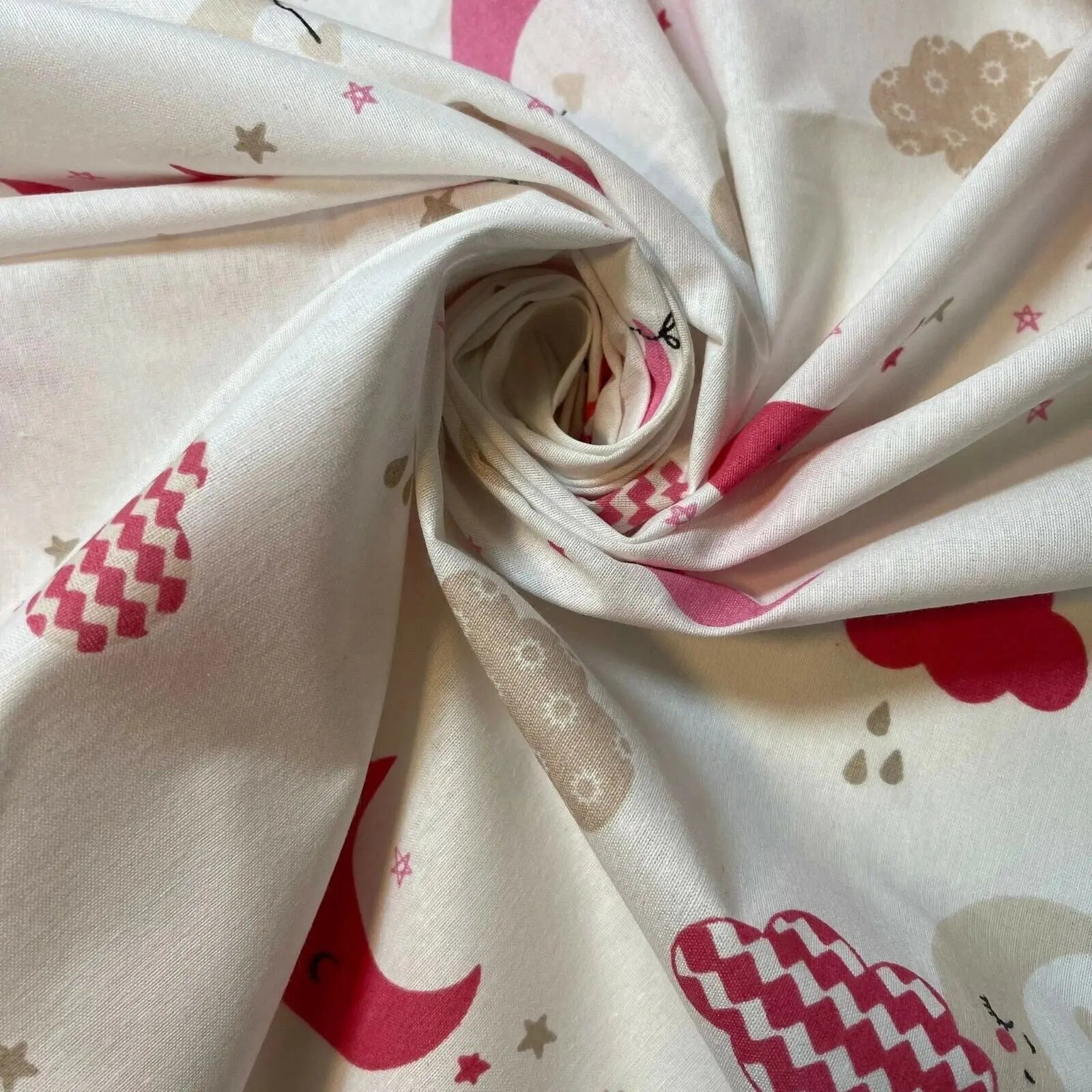 Cotton Polyester Fabric Sheeting | Extra Wide 240cm (90") Plain & Printed Craft, Costume & Backdrop Material – Sold by the Metre