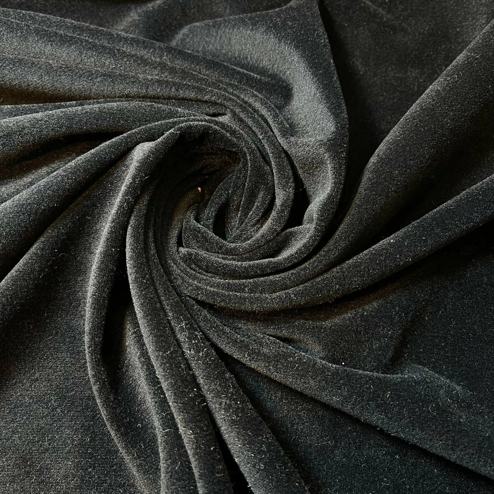 Plain Velvet Fabric – Soft Stretch Velour 147cm (58") Wide by the Metre