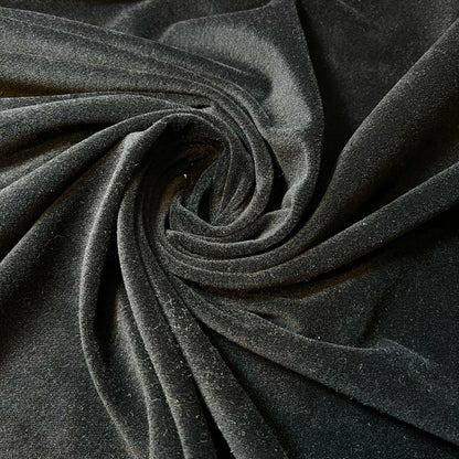 Plain Velvet Fabric – Soft Stretch Velour 147cm (58") Wide by the Metre