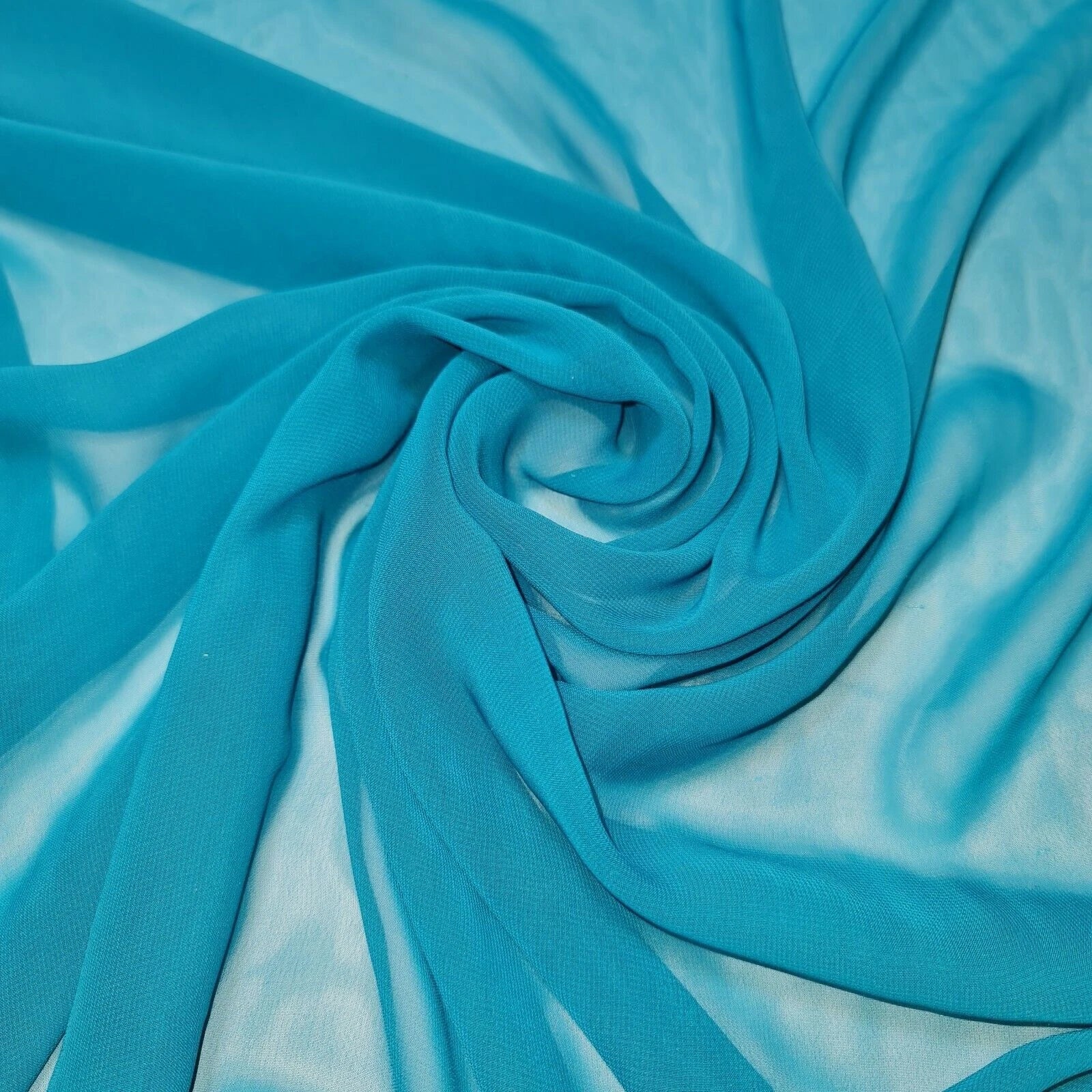 Chiffon Sheer Plain Soft Polyester Fabric – 44