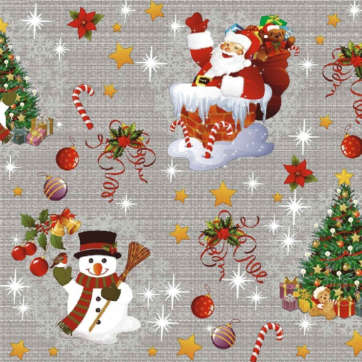 Festive Christmas Fabric – Sewing, Craft & Décor Material by the Meter (44"/58" Wide)