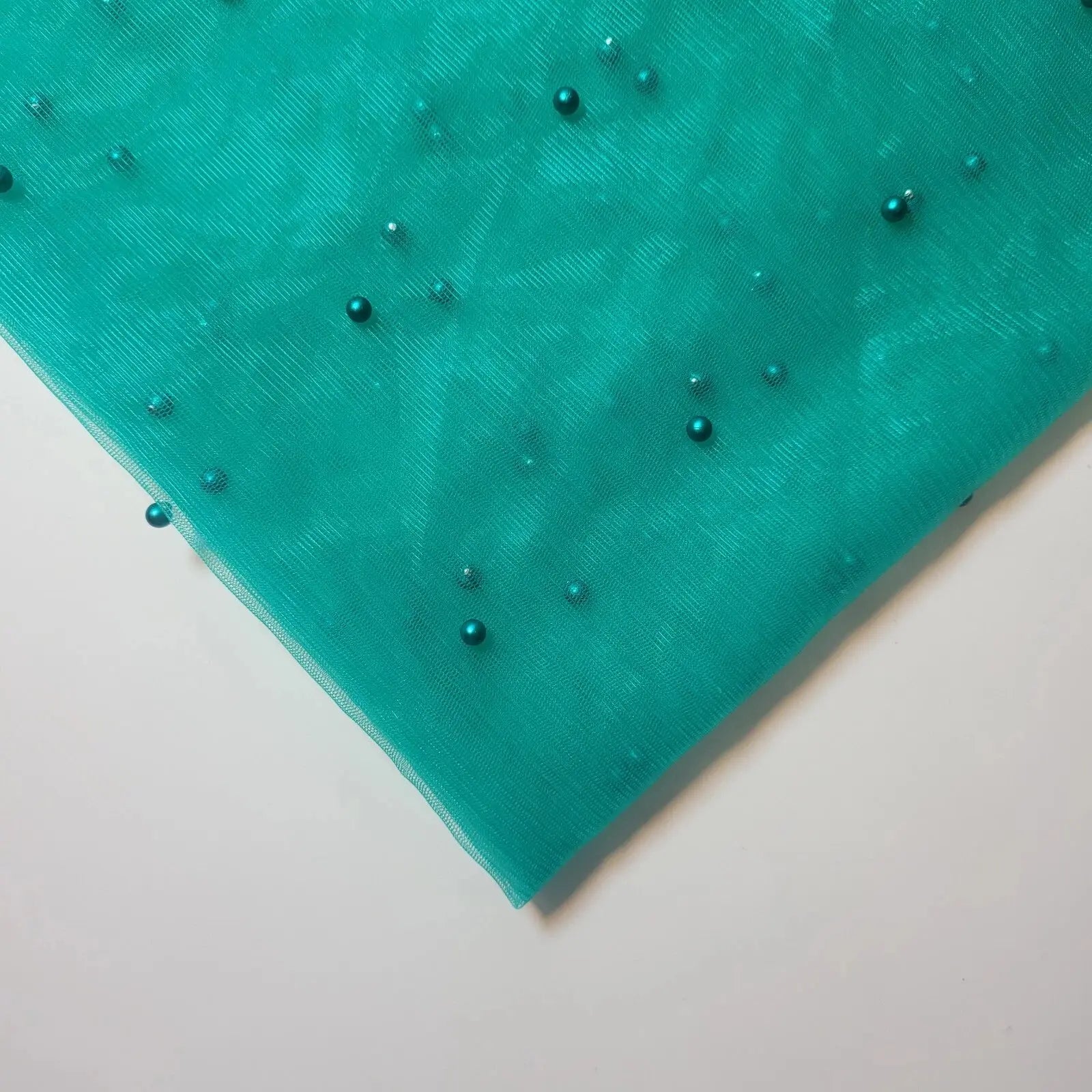 Tulle Beaded Pearl Lace Net Fabric | 58